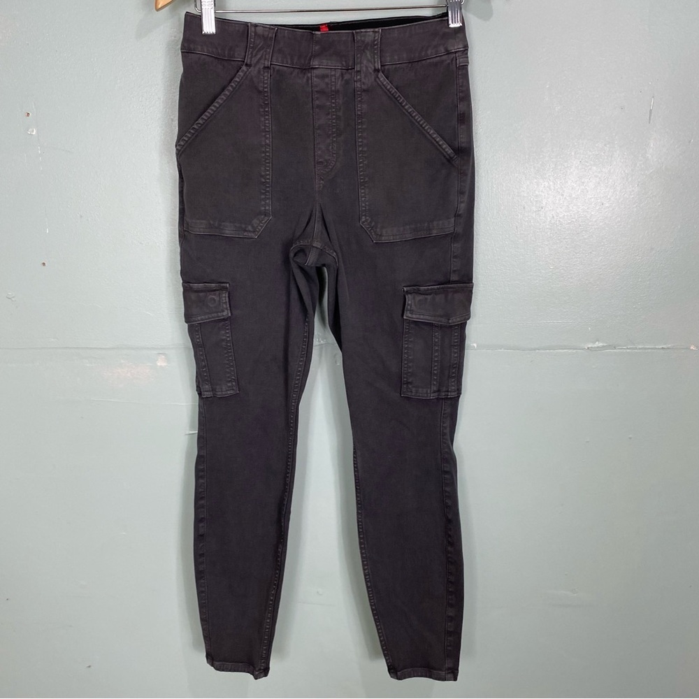 SPANX Twill Ankle Cargo Pant Gray 20311R Sz L